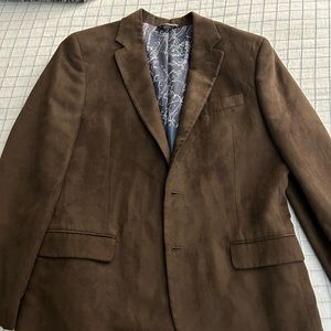 Nautica suede sport coat blazer 40r